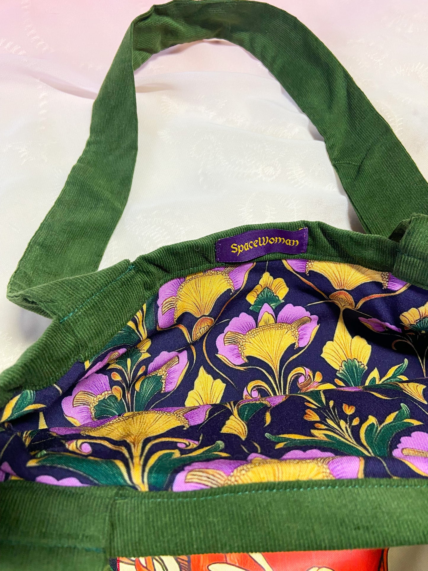 Guinevere Tapestry Tote Bag Green