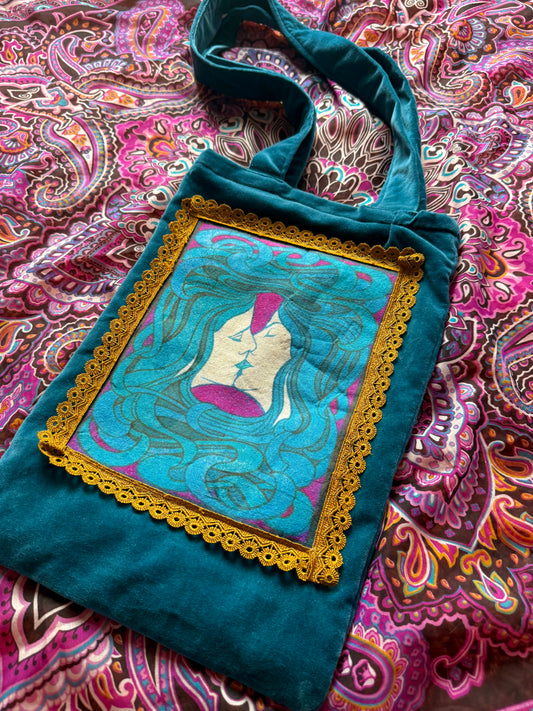 Sample Velvet Art Nouveau Tote Bag