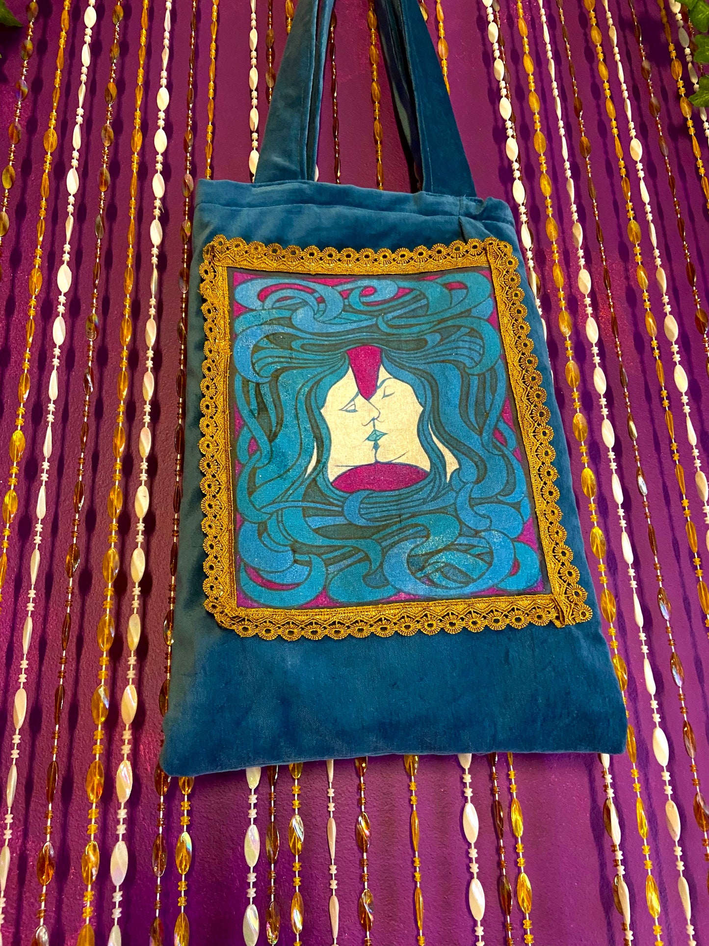 Sample Velvet Art Nouveau Tote Bag