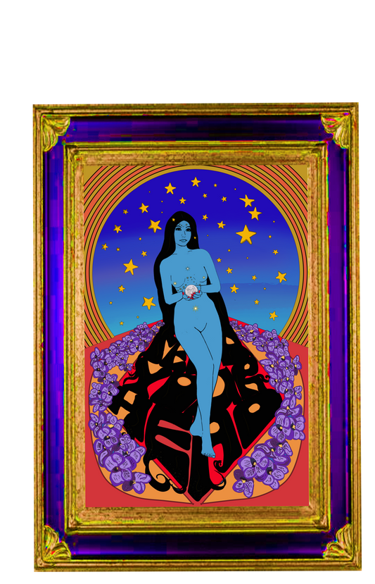 Jefferson Airplane Art Nouveau Inspired Psychedelic Original Artwork Poster