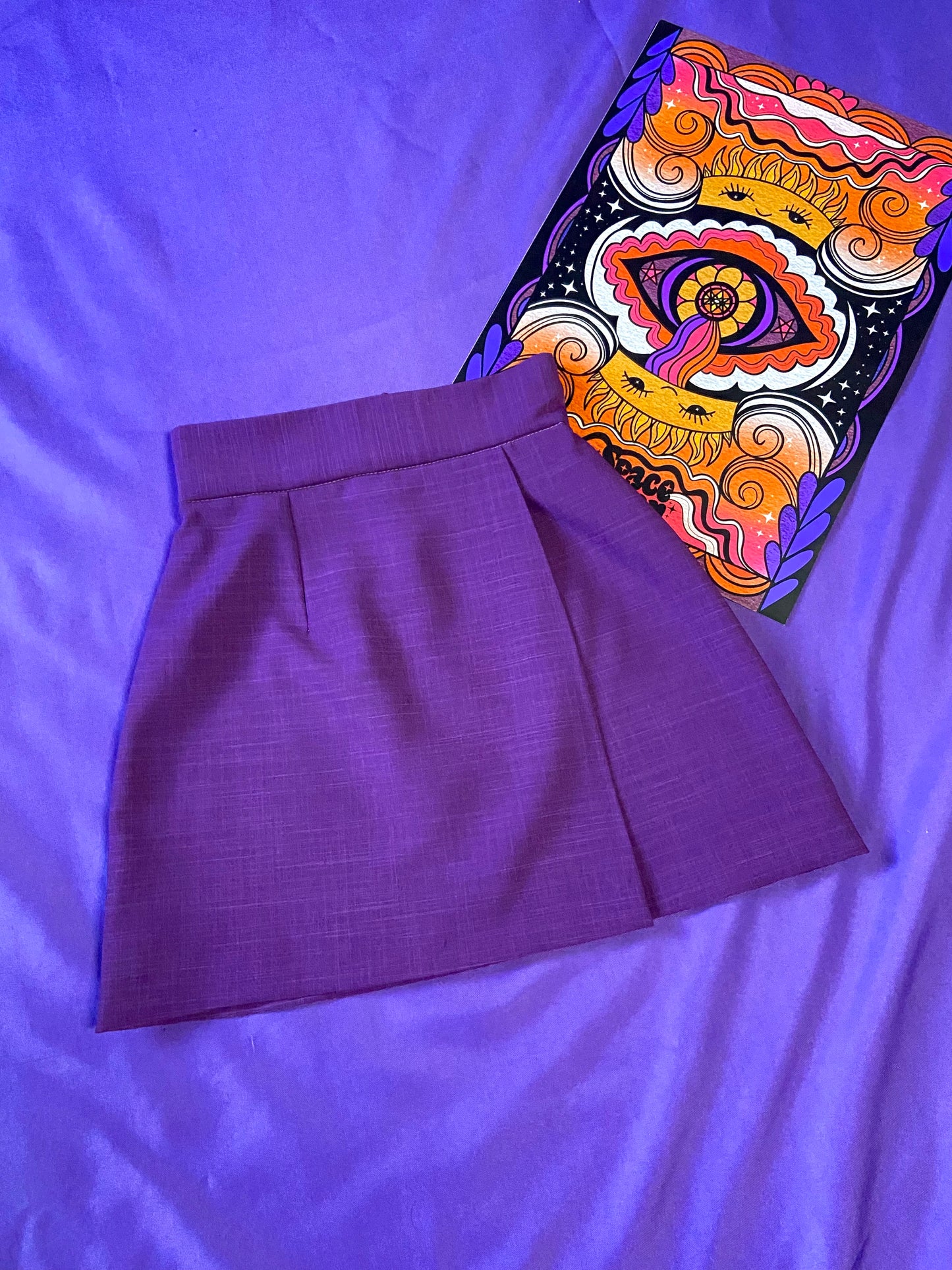 Sample Purple Mini Skirt S