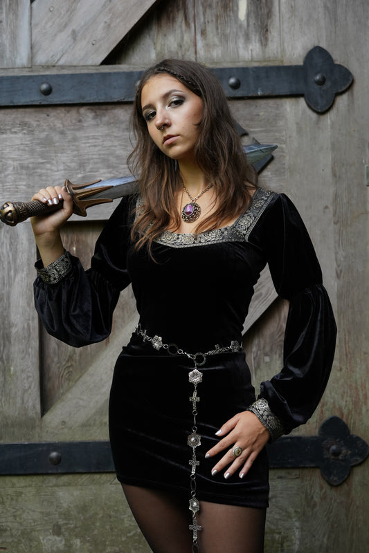 Silver Relic Girdle Belt