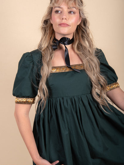 Isolde Short Puff Trim Dress
