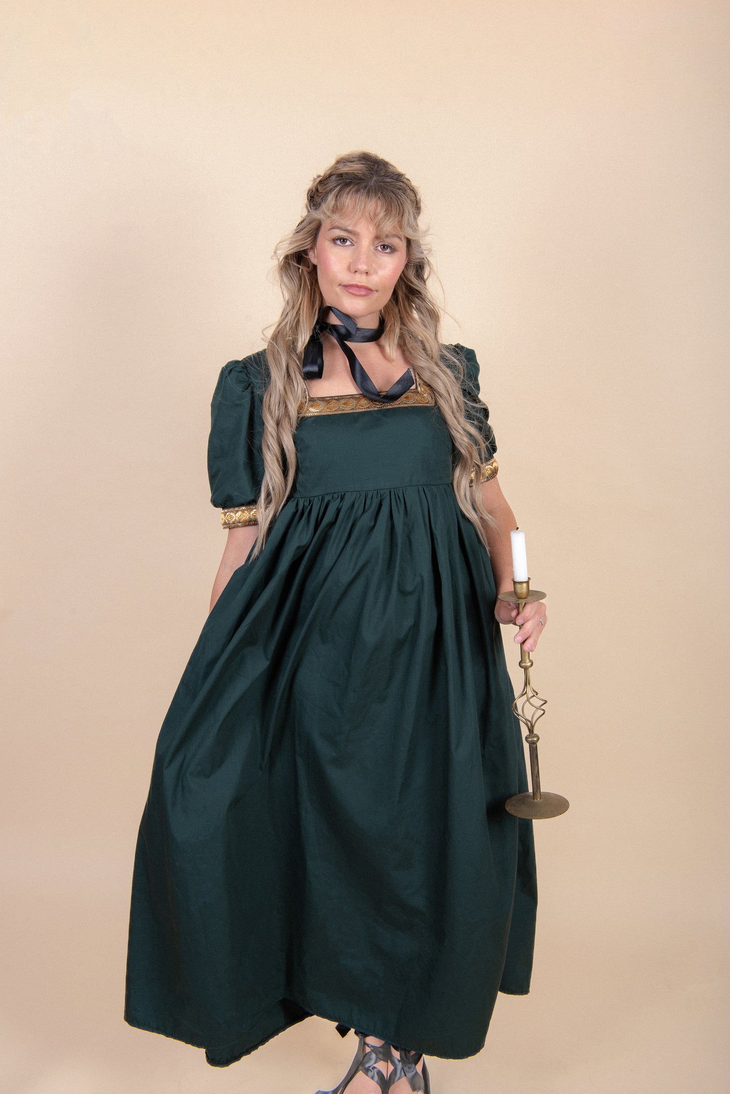 Isolde Short Puff Trim Dress