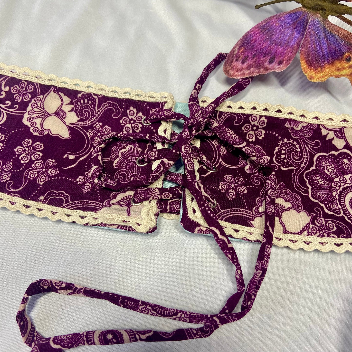 Lunar Violets Lace Up Corset Belt