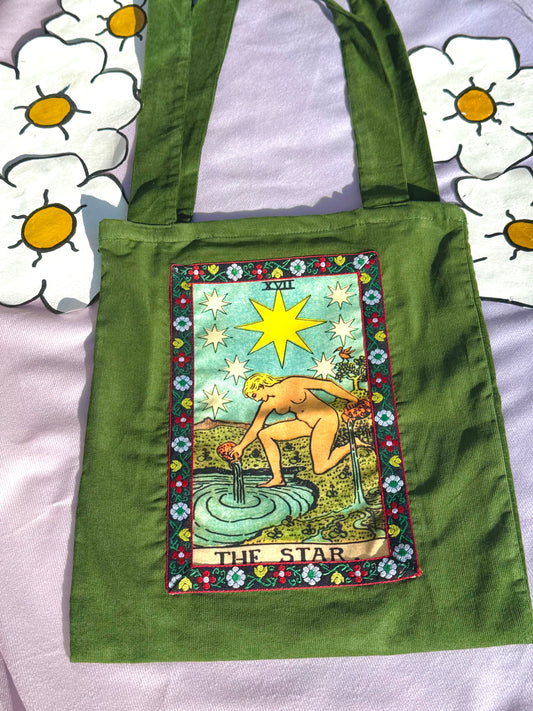 The Star Tapestry Tote Bag Green