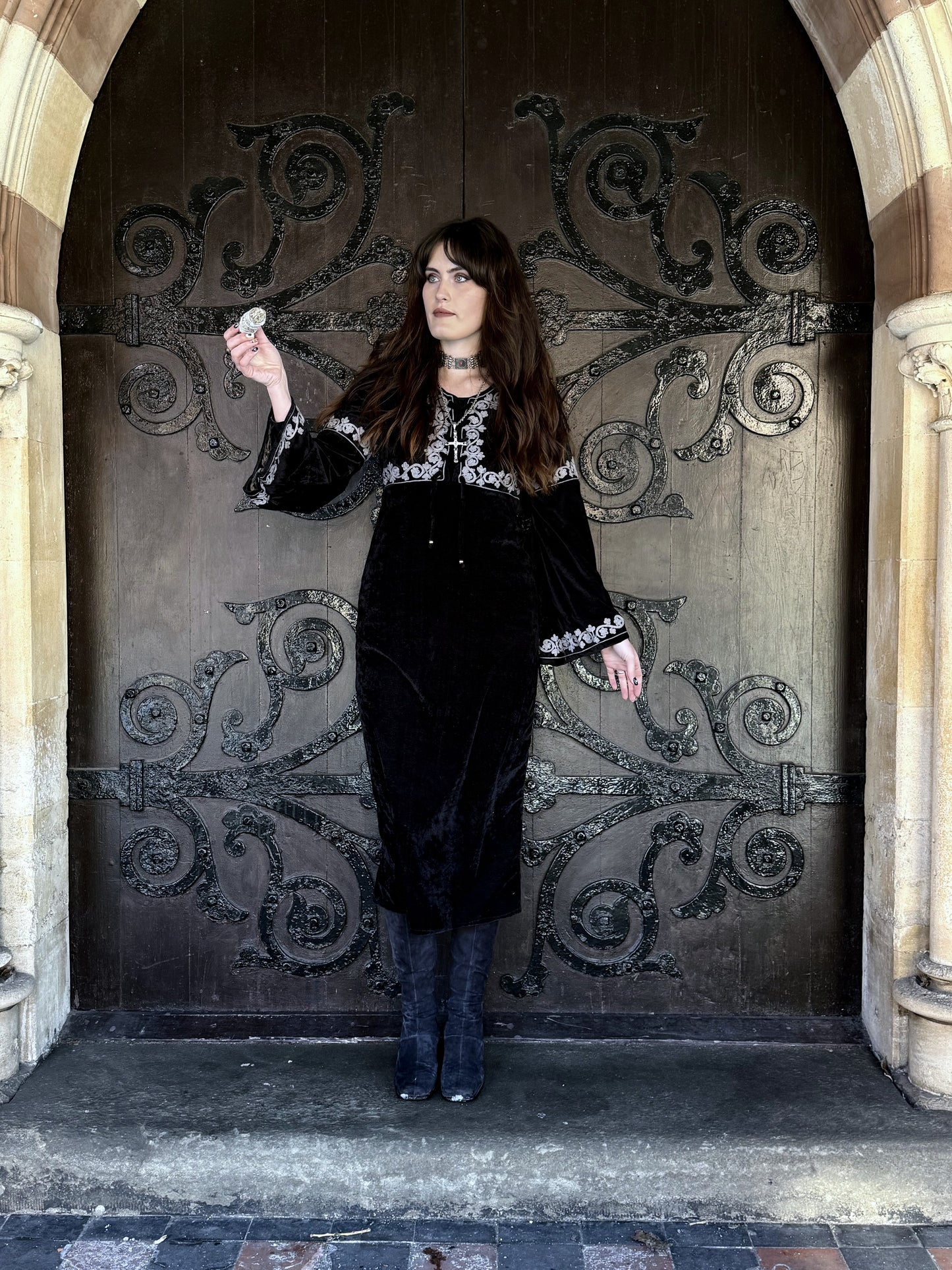 Morgana Obsidian Midi Dress