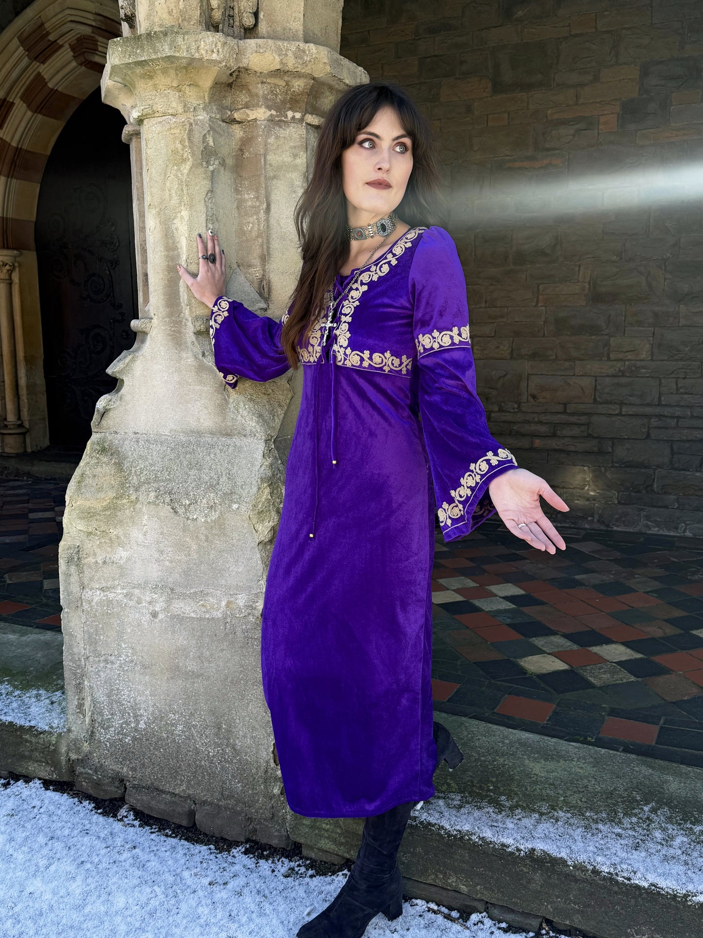 Morgana Amethyst Midi Dress