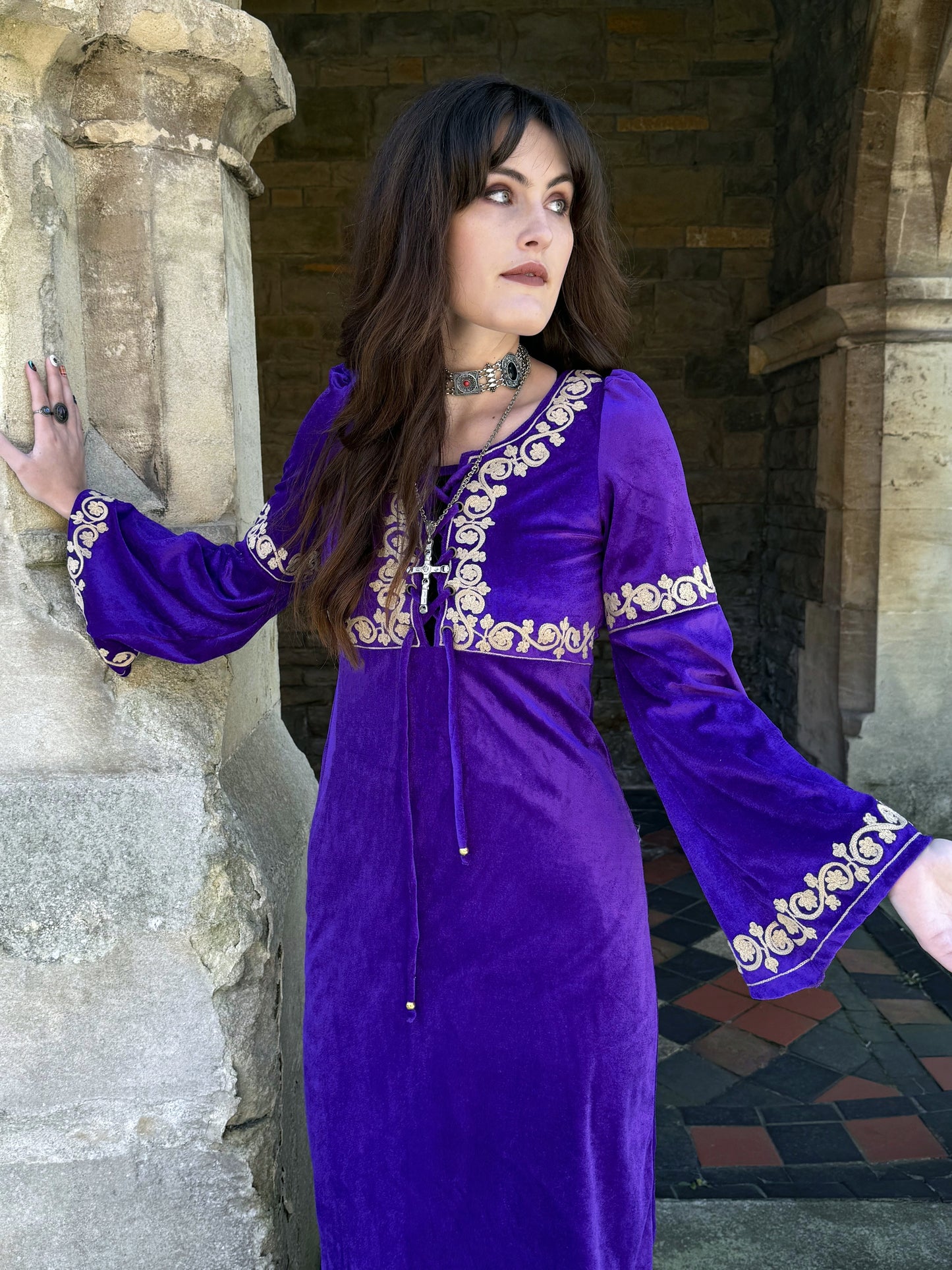 Morgana Amethyst Midi Dress