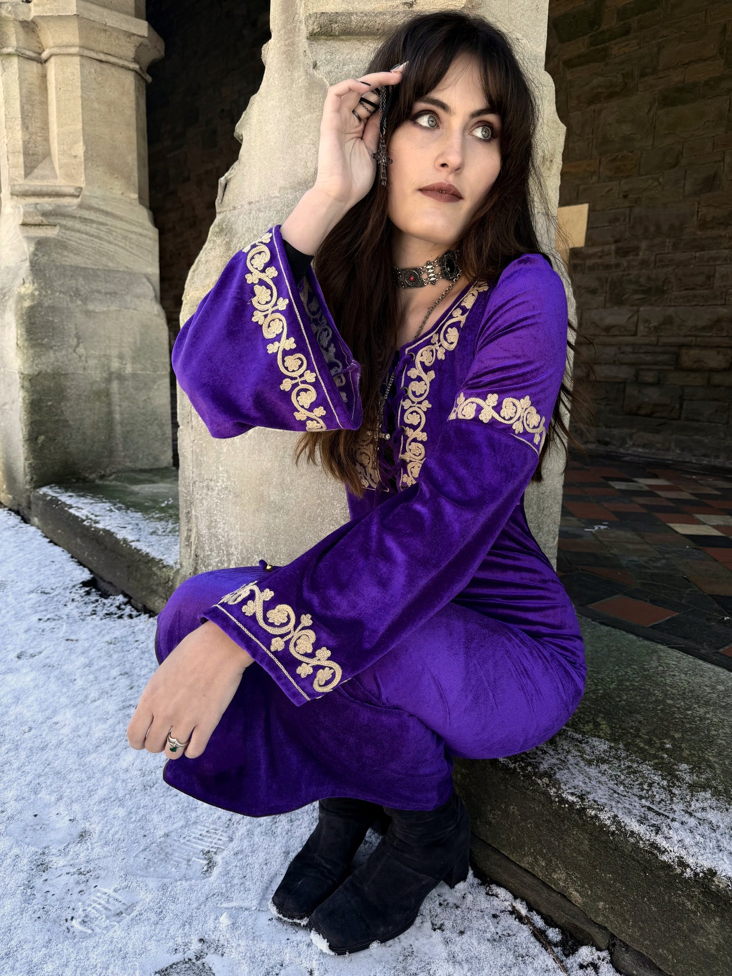 Morgana Amethyst Midi Dress
