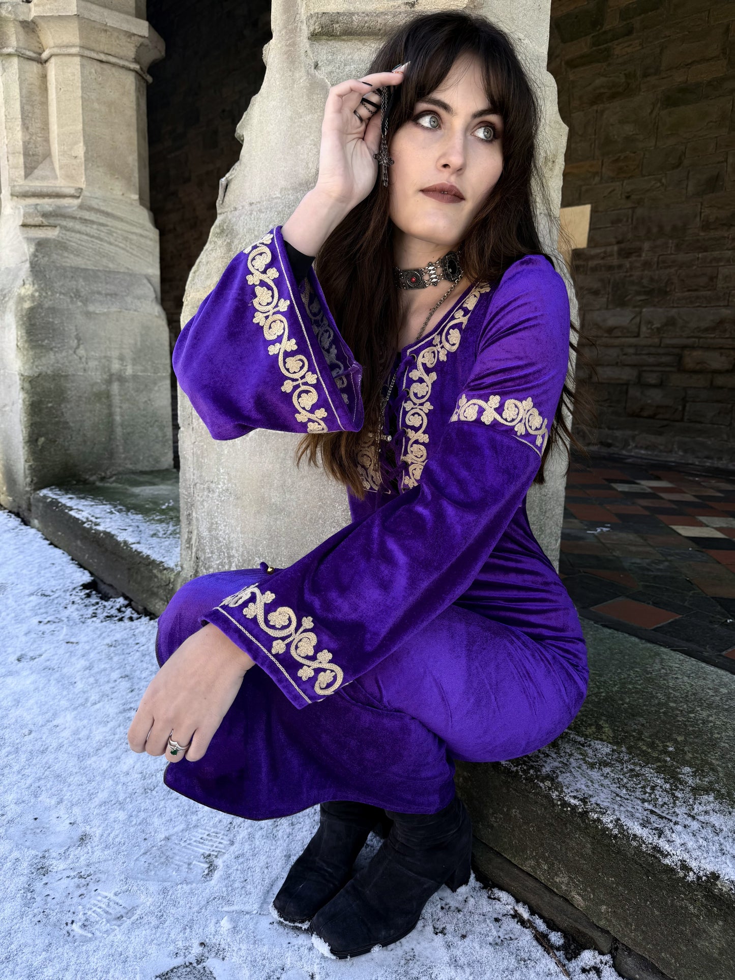 Morgana Amethyst Midi Dress