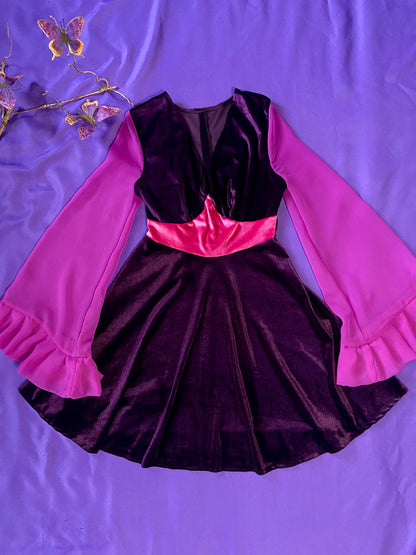 Sample The Star Velvet Two Tone Dress