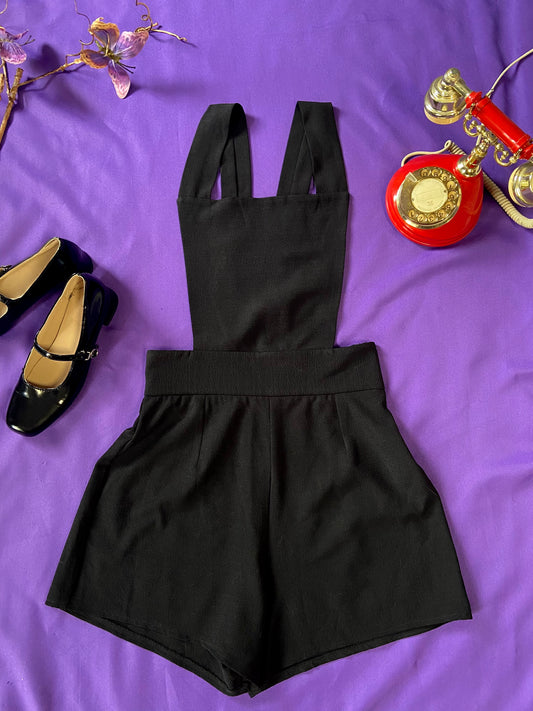 Sample Black Retro Playsuit