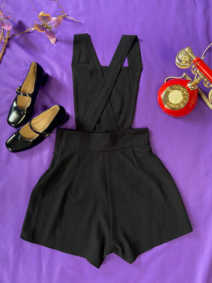 Sample Black Retro Playsuit