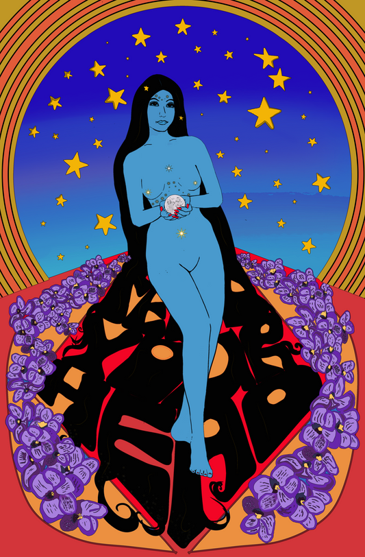 Jefferson Airplane Art Nouveau Inspired Psychedelic Original Artwork Poster