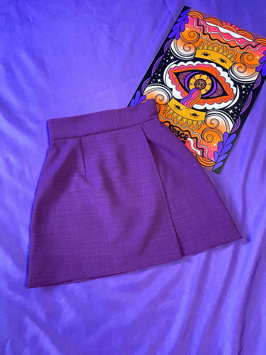 Sample Purple Mini Skirt XS